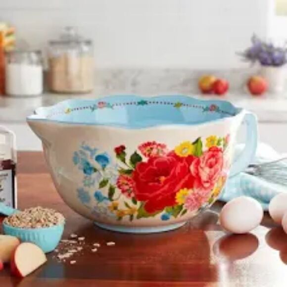 🦋 New Pioneer Woman Sweet Rose Batter Mixing Bowl - Picture 4 of 6